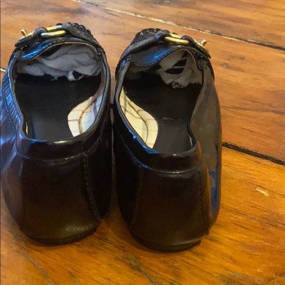 Coach Black Patent Leather Loafers. - Picture 7 of 8